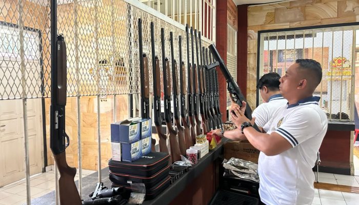 Jaga Keamanan Tetap Prima, Lapas Tabanan Rutin Rawat Senjata Api