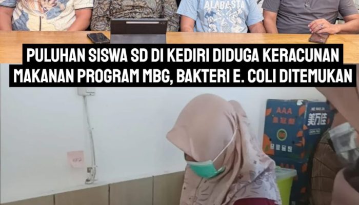 Puluhan Siswa SD di Kediri Diduga Keracunan Makanan Program MBG, Bakteri E. Coli Ditemukan