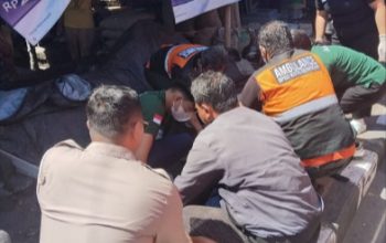 Respons Cepat Unit Lalulintas Polsek Dentim Tangani Laka Lantas di By Pass IB Mantra, Korban Dievakuasi ke RS Prof Ngoerah