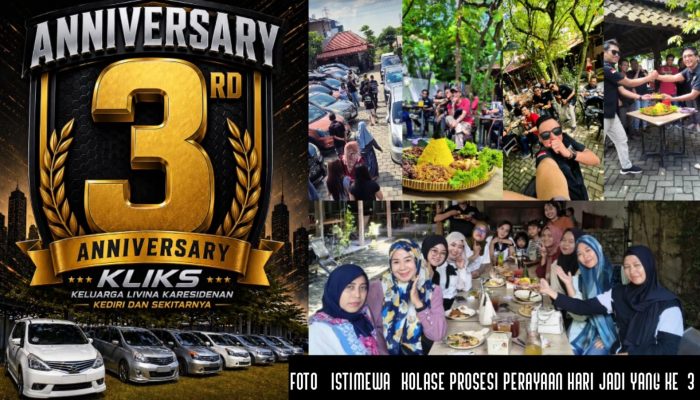 Rayakan Anniversary ke-3, Komunitas Mobil Livina ‘Kliks’ Pererat Solidaritas
