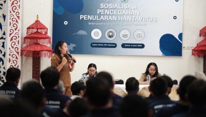 Waspada Penyakit Menular, Lapas Tabanan Gandeng Puskesmas Tabanan III Sosialisasikan Hantavirus