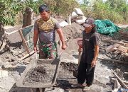Satgas TMMD Ke 129 Kodim 1614/Dompu Percepat Penyelesaian RTLH Milik Warga di Kampasi Meci