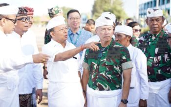 Dukung Program Strategis Nasional, Pangdam IX/Udayana Hadiri Peresmian Pembangunan PSEL Denpasar Raya