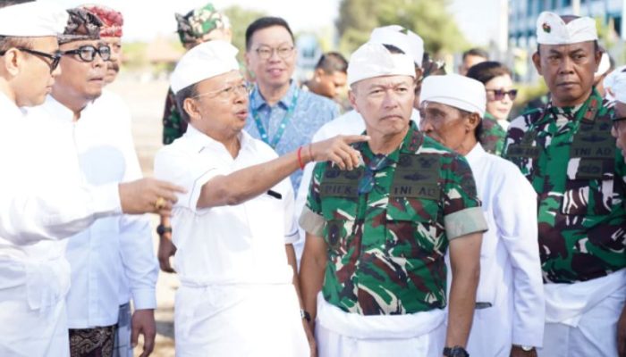 Dukung Program Strategis Nasional, Pangdam IX/Udayana Hadiri Peresmian Pembangunan PSEL Denpasar Raya