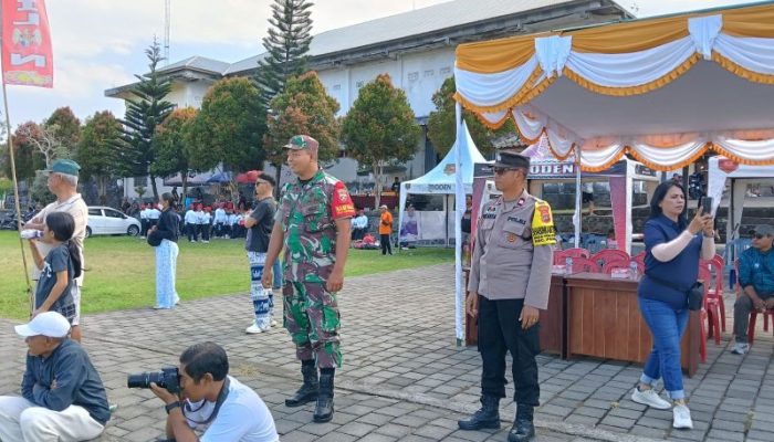 Babinsa Penatahan Bersinergi Amankan Pembukaan Kompetisi Sepak Bola Liga Sembilan IV 2026