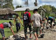 Dukung Ketahanan Pangan, Satgas TMMD 129 Kodim Belu Garap Tembok Penahan Jalan Usaha Tani 1,5 Km