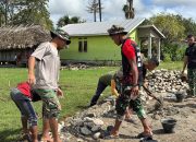 Wujudkan Impian Petani, Satgas TMMD Kebut Tembok Penahan Jalan Usaha Tani Sepanjang 1.500 Meter