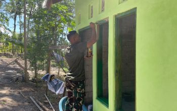 Progres RTLH Sasaran Tambahan Program Unggulan TNI AD pada TMMD 129 Kodim Belu Tembus 70 Persen di Hari ke 20