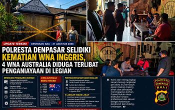 Polresta Denpasar Selidiki Kematian WNA Inggris, 4 WNA Australia Diduga Terlibat Penganiayaan di Legian