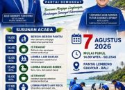 Putaran 6 “Gerakan Langit Biru-Indonesia ASRI” HUT Ke 25 Partai Demokrat: Demokrat Bali dan Demokrat Gianyar Gelar Aksi Pelepasan Tukik, Bersih-bersih, Lomba Rakyat di Pantai Lembeng