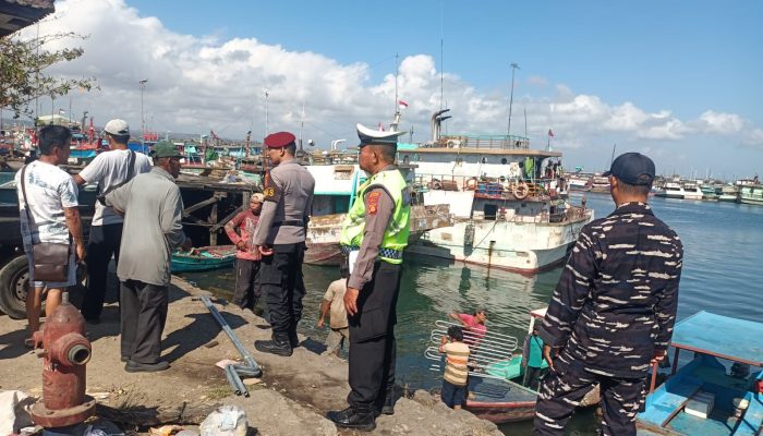 Patroli Gabungan di Pelabuhan, Polsek Benoa Perkuat Pengawasan Cegah Tindak Kriminal