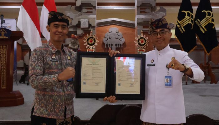 Dua Karya Inovasi Kearsipan Kanwil Kemenkum Bali Resmi Bersertifikat Hak Cipta