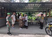 Keamanan Pura Luhur Batukaru Diperketat, Babinsa Wongaya Gede Ajak Pengempon Waspada