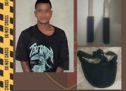 Bawa Pisau di Tempat Umum, Seorang Pria Diamankan Unit Reskrim Polsek Dentim