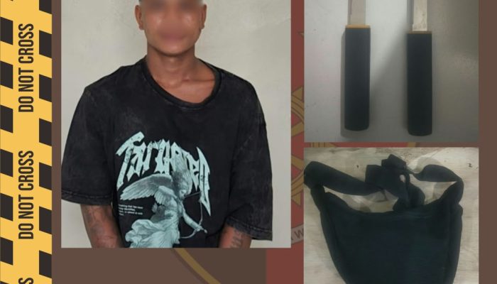 Bawa Pisau di Tempat Umum, Seorang Pria Diamankan Unit Reskrim Polsek Dentim